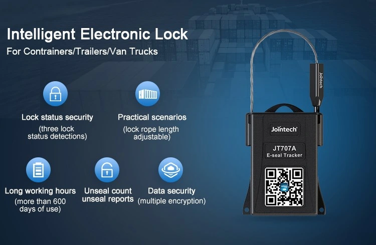 Jointech Jt707A Tanker Seal Lock Smart Cargo Tracker Container GPS