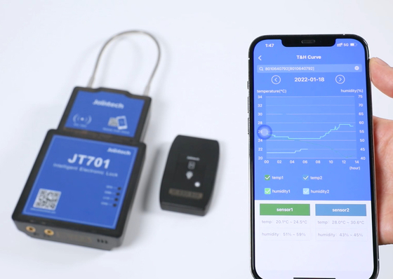 Jointech JT701D Cargo Asset Tracking GPS Lock with Software APP