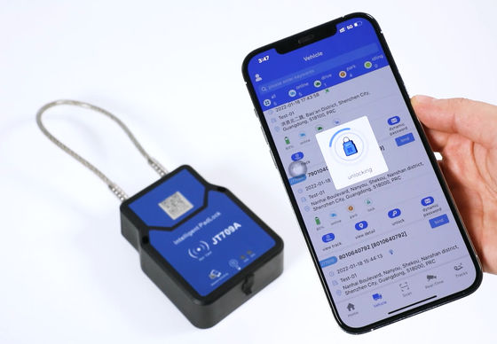 현명한 GPS 잠금장치를 추적하는 주앵테크 JT709A 용기 트럭 실시간 위치